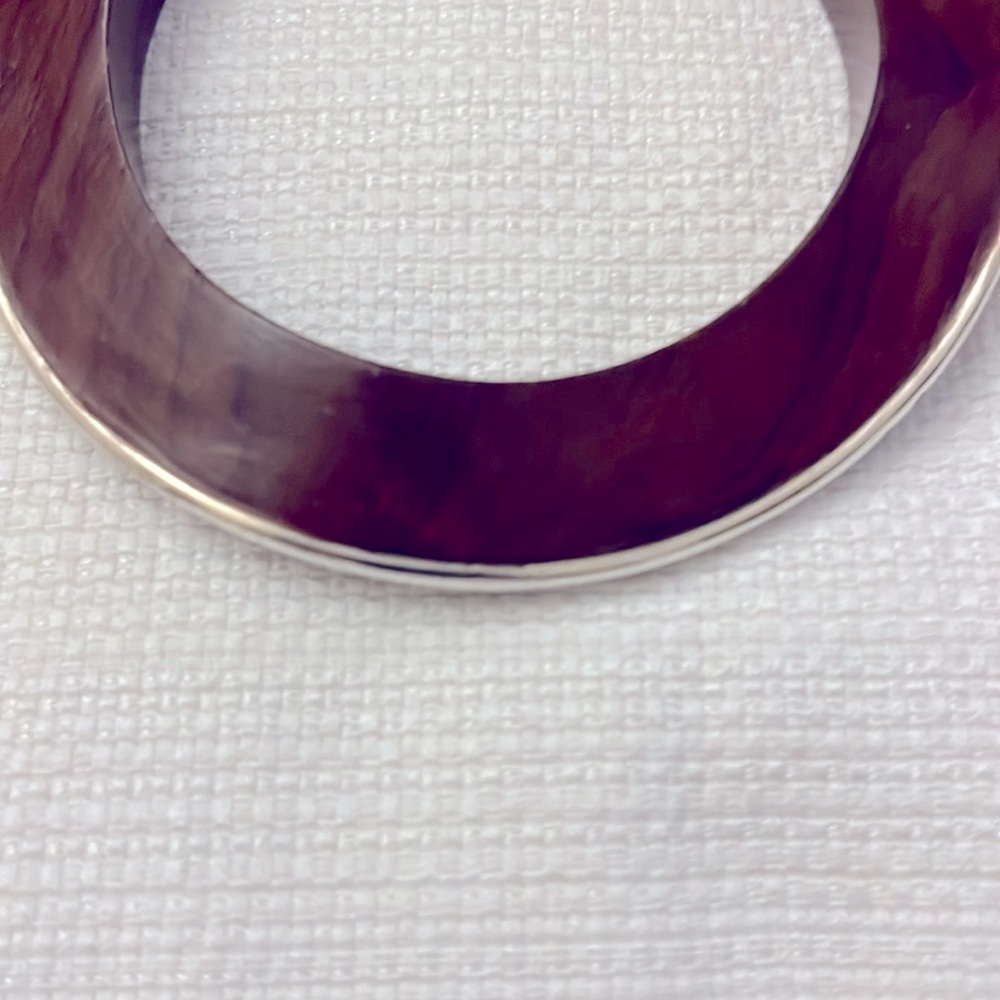 SILPADA STERLING SILVER AND WOODEN BANGLE